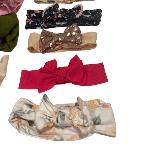 Lot of 12 Toddler Girl Headbands Various Styles and Colours Thick & Thin - Picture 6 of 8